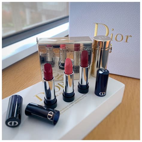 dior rouge clutch and lipstick set|dior clutch lipstick set 2024.